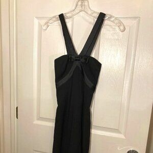 Escada Couture Black Cocktail Dress Wool XS Size 2